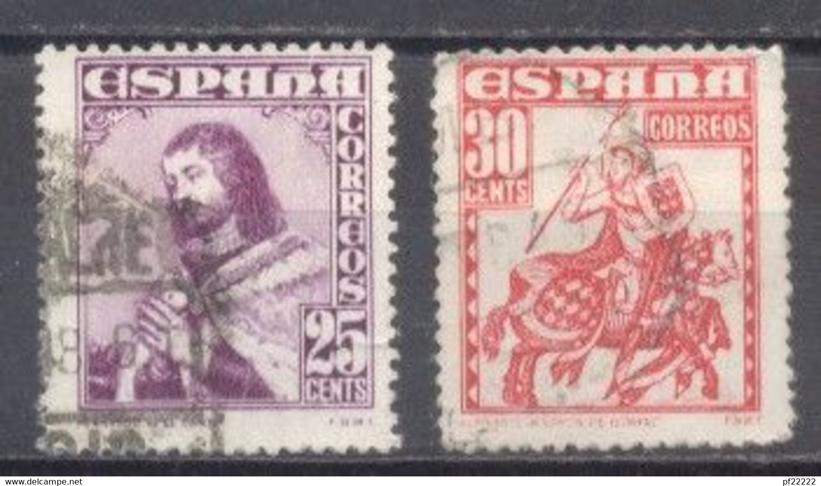 España,1947, Usado, Edifil ,1033 Y 1034 - Altri & Non Classificati
