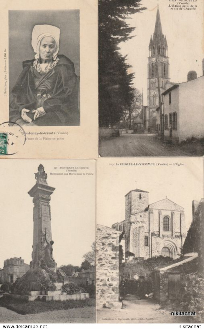 VENDEE-Joli lot 239 cartes postales toutes scannées-