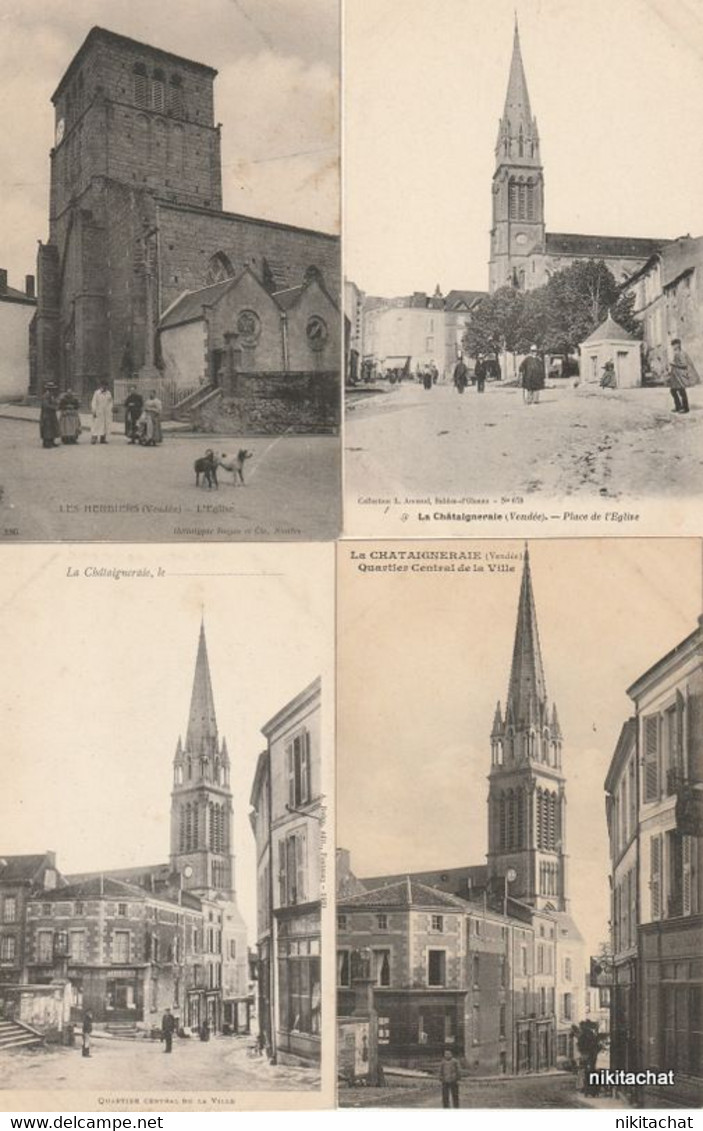 VENDEE-Joli lot 239 cartes postales toutes scannées-