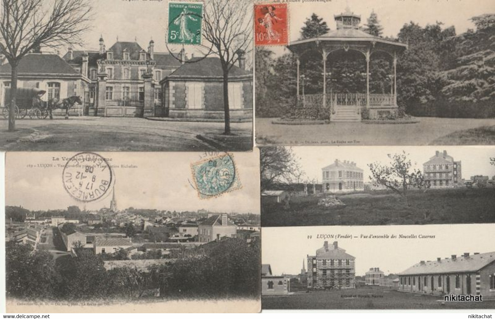 VENDEE-Joli lot 239 cartes postales toutes scannées-