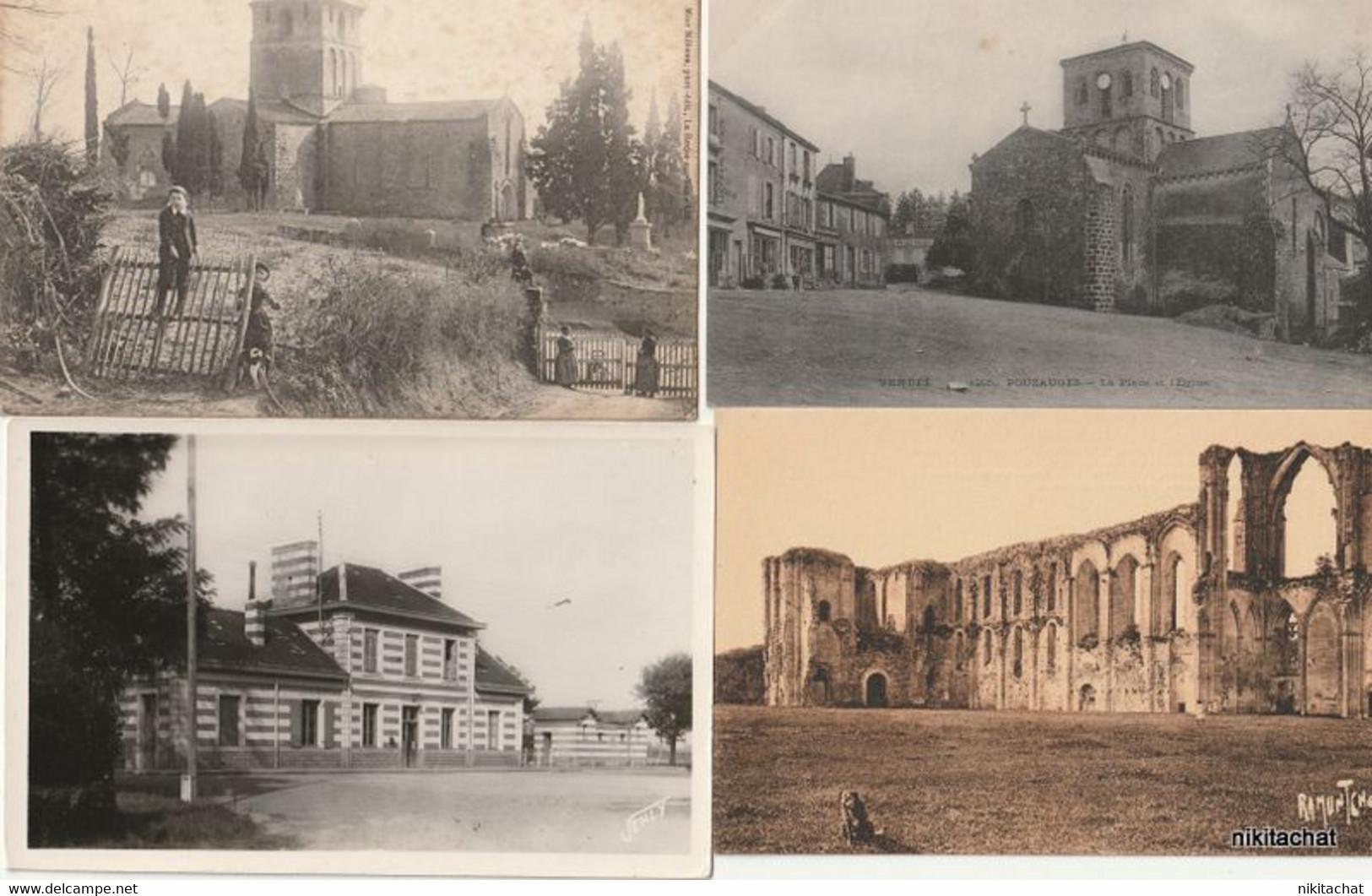 VENDEE-Joli lot 239 cartes postales toutes scannées-