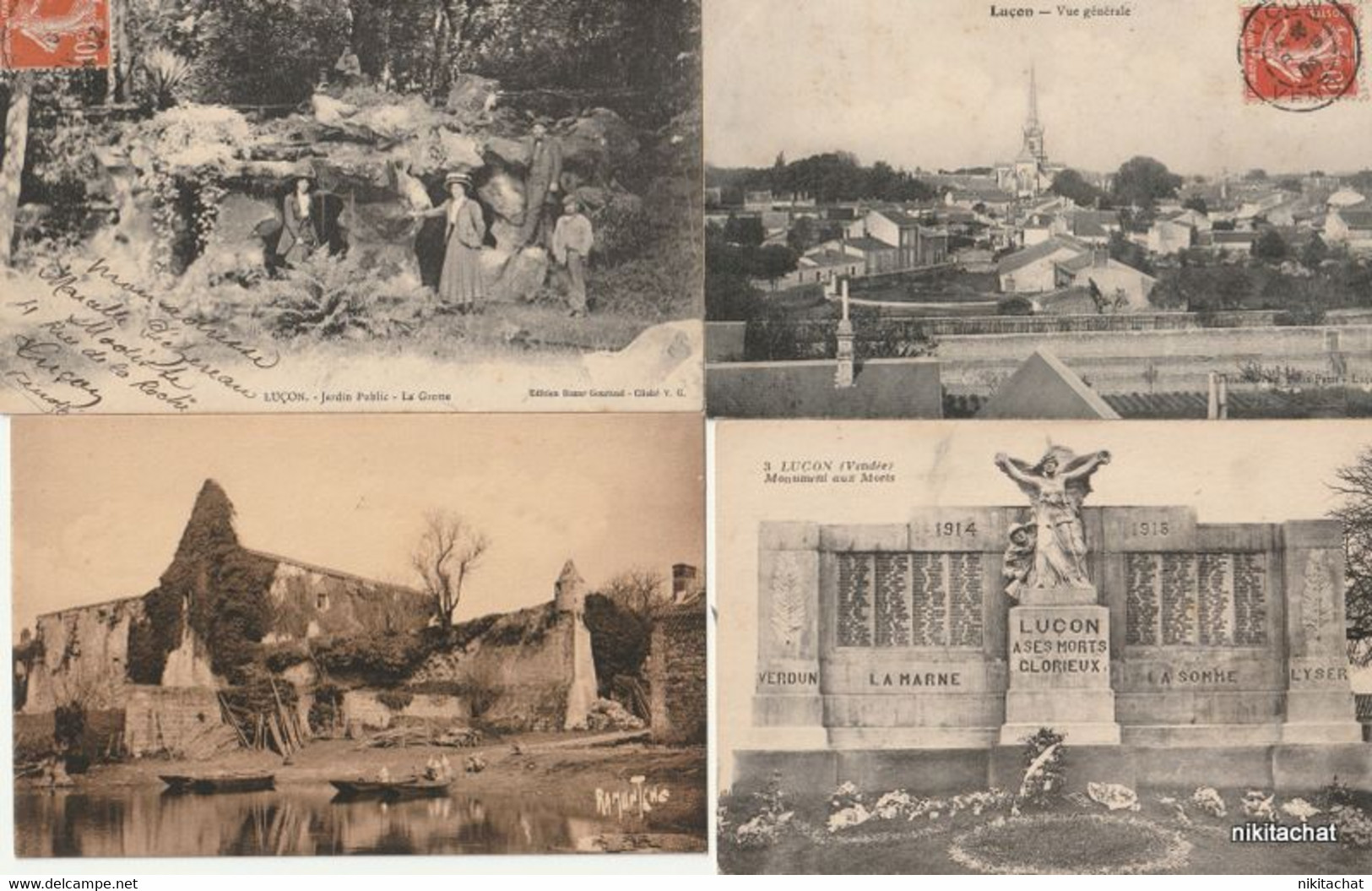 VENDEE-Joli lot 239 cartes postales toutes scannées-