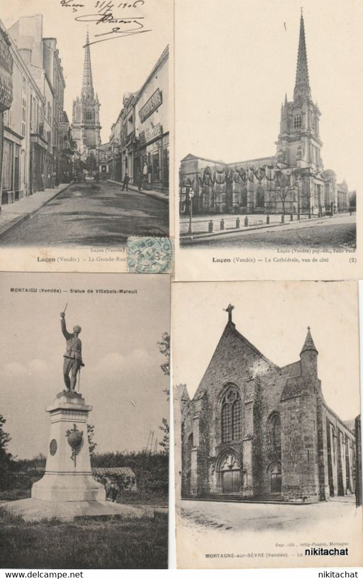 VENDEE-Joli lot 239 cartes postales toutes scannées-