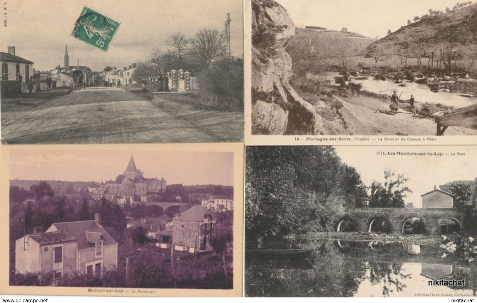 VENDEE-Joli lot 239 cartes postales toutes scannées-