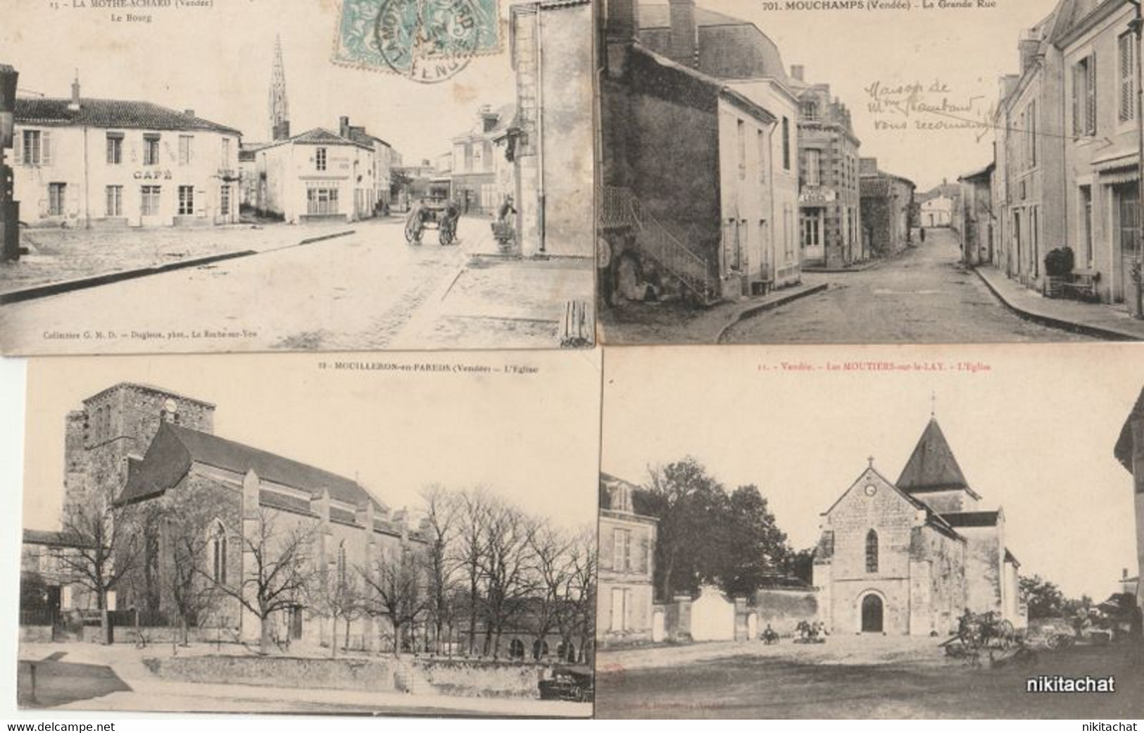 VENDEE-Joli lot 239 cartes postales toutes scannées-