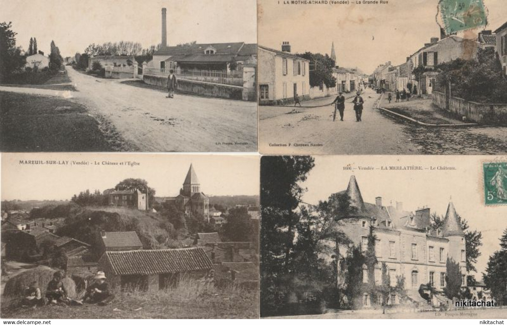 VENDEE-Joli lot 239 cartes postales toutes scannées-