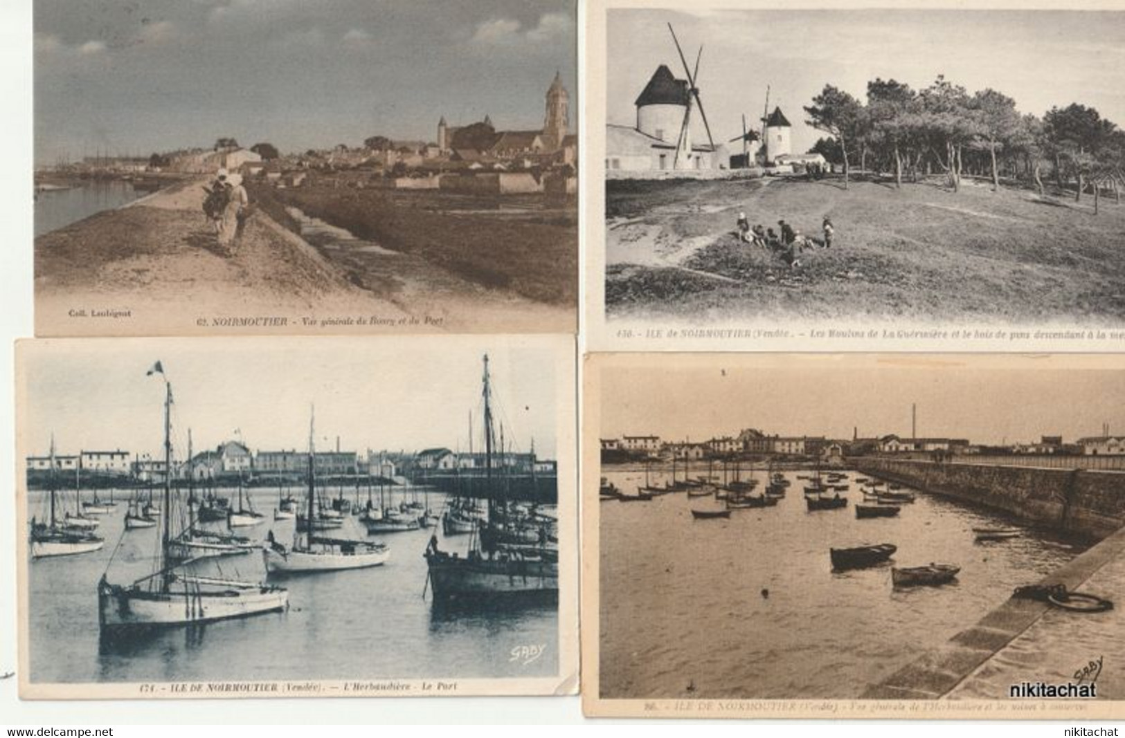 VENDEE-Joli lot 239 cartes postales toutes scannées-