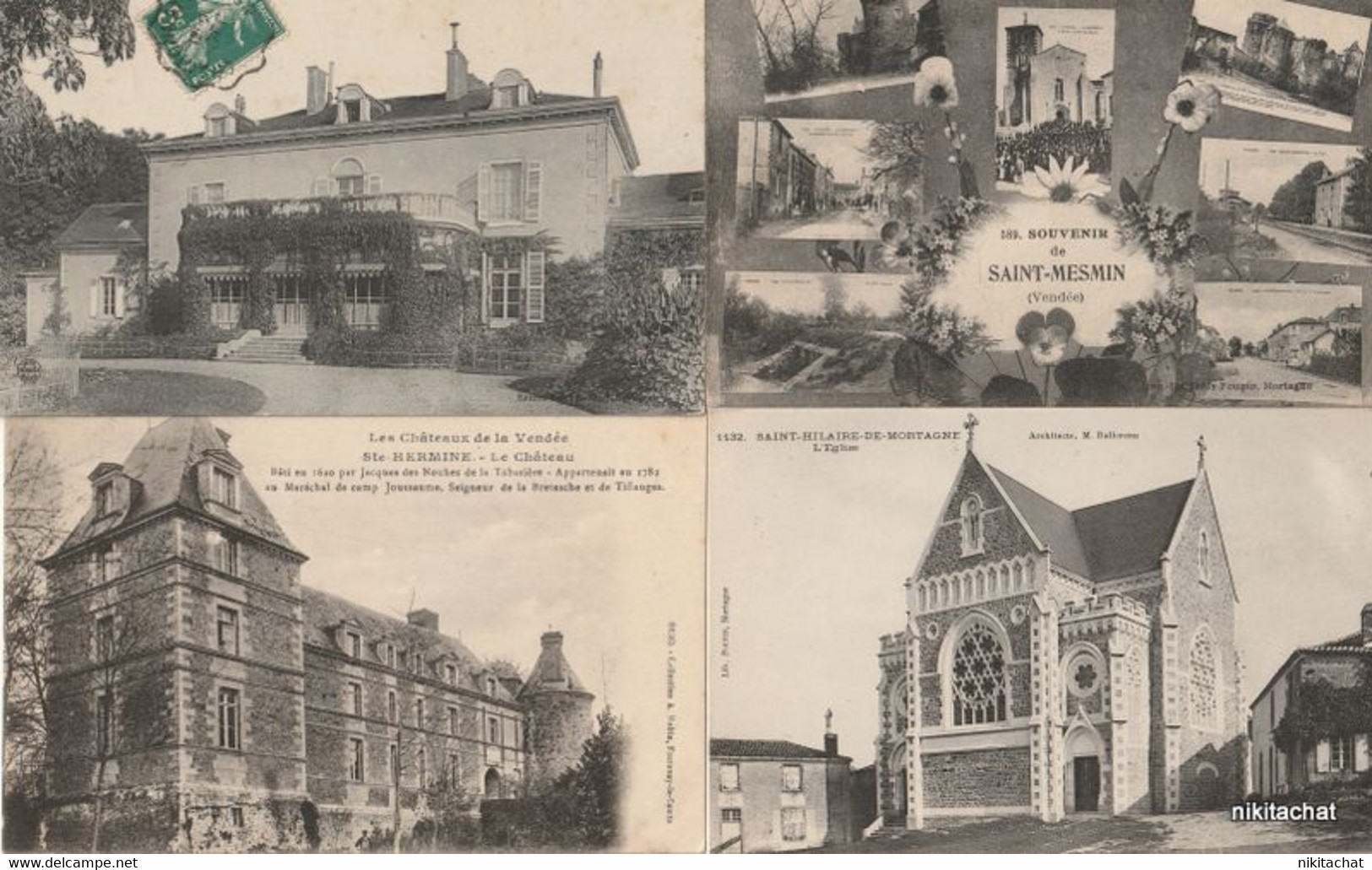 VENDEE-Joli lot 239 cartes postales toutes scannées-