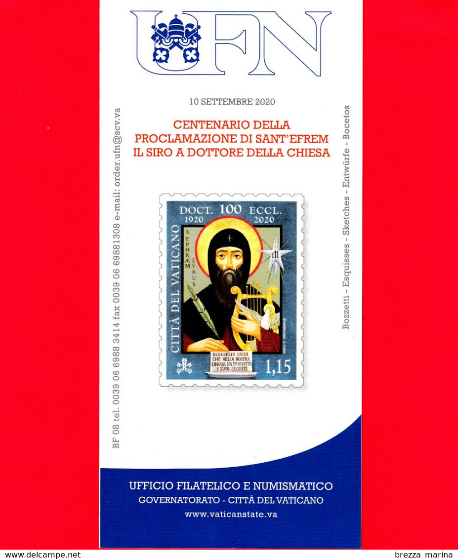 Nuovo - VATICANO - 2020 - Bollettino Ufficiale - Sant'Efrem Il Siro, Dottore Della Chiesa - BF 08 - Covers & Documents