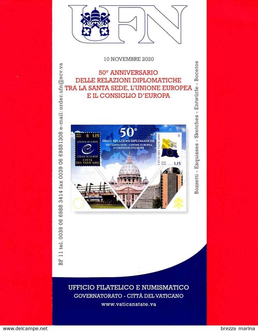 Nuovo - VATICANO - 2020 - Bollettino Ufficiale - Relazioni Santa Sede Con UE E Consiglio D'Europa - BF 11 - Cartas & Documentos