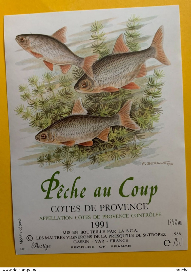 18477 - Pêche Au Coup Côtes De Provence 1991 - Fische