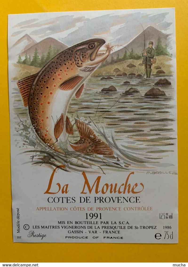 18479 - La Mouche Côtes De Provence 1991 - Pesci