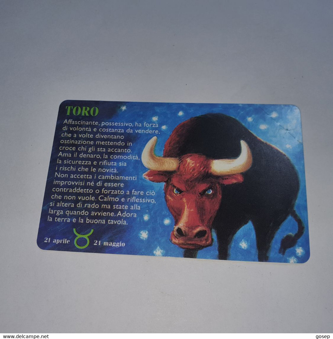 San Marino-(RSM-022c)-zodiaco-TORO-(28)-(34673)-mint Card+1card Prepiad Free - San Marino