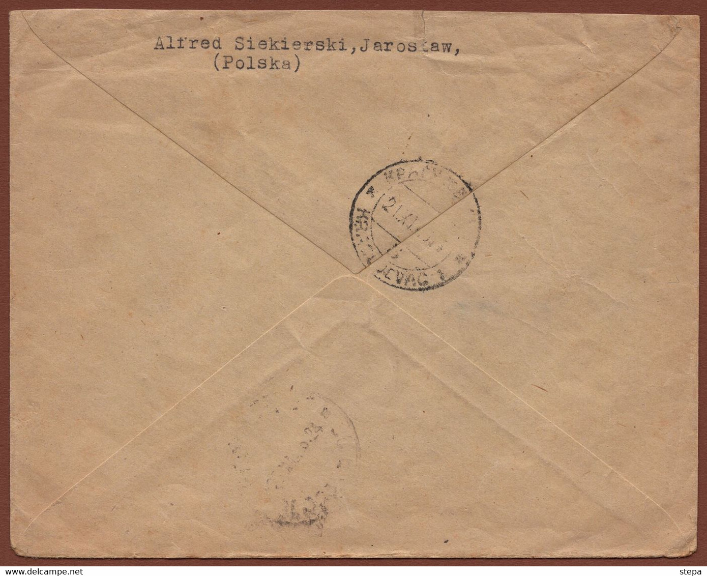 POLAND-YUGOSLAVIA, REGISTERED AIRMAIL LETTER-JAROSLAW To KRAGUJEVAC READDRESSED To BELGRADE 1946 RARE!!!!! - Airplanes