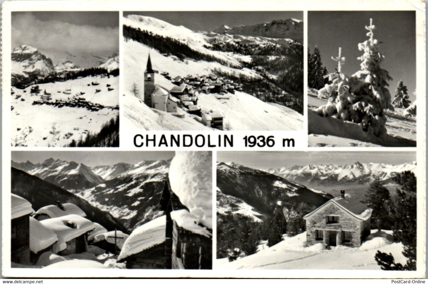 7091 - Schweiz - Chandolin , Mehrbildkarte - Gelaufen 1962 - Chandolin