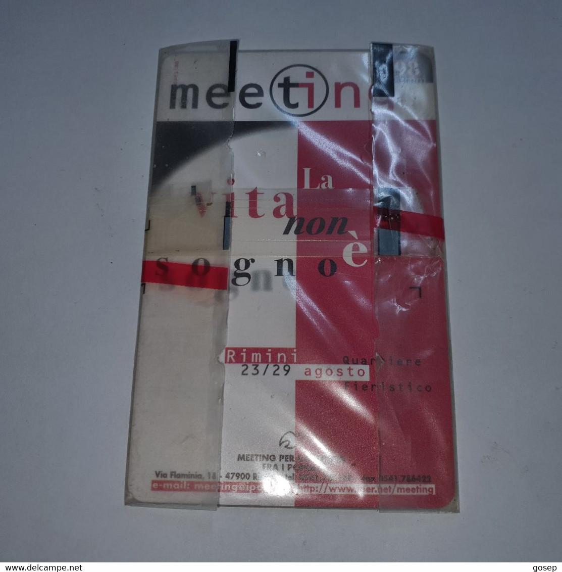 San Marino-(RSM-033a)-metting Rimini98-chip Card-(44)-(10558)-mint Card+1card Prepiad Free - San Marino