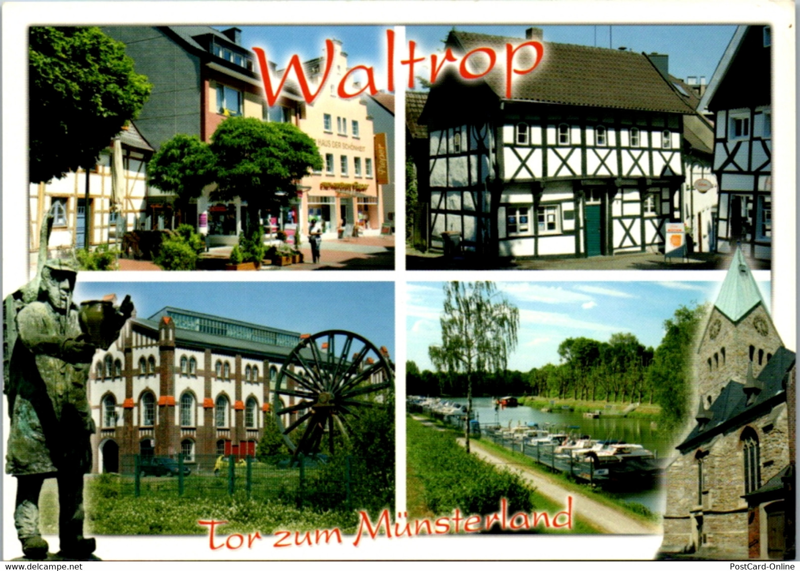 7234 - Deutschland - Waltrop , Tor Zum Münsterland , Mehrbildkarte - Nicht Gelaufen - Waltrop