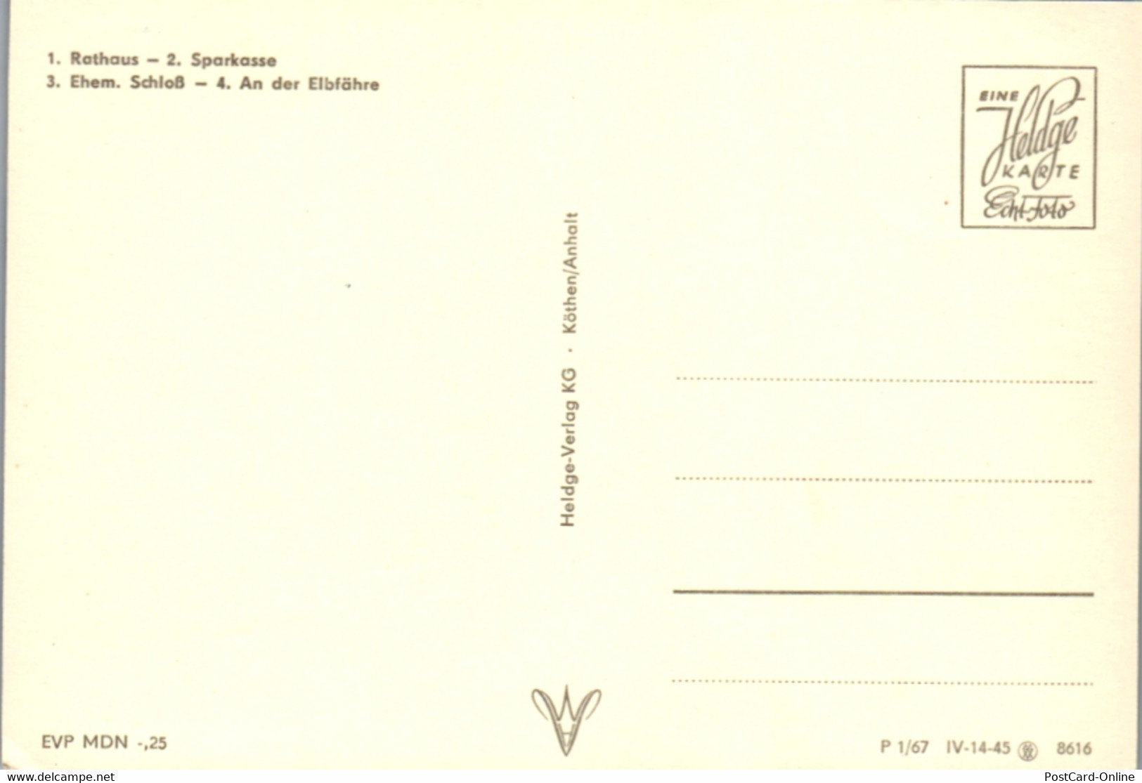 7283 - Deutschland - Coswig , Rathaus , Sparkasse , Elbfähre , Mehrbildkarte - Nicht Gelaufen - Coswig