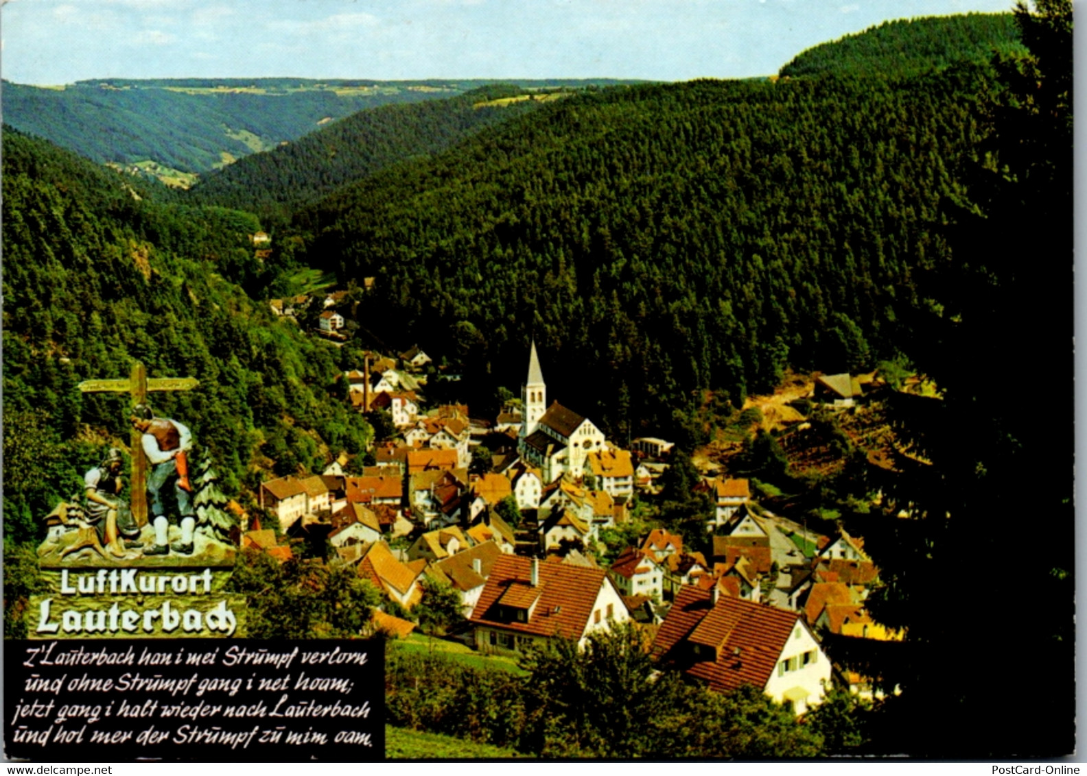 7301 - Deutschland - Lauterbach , Blick Von Der Steinbank - Gelaufen 1989 - Lauterbach