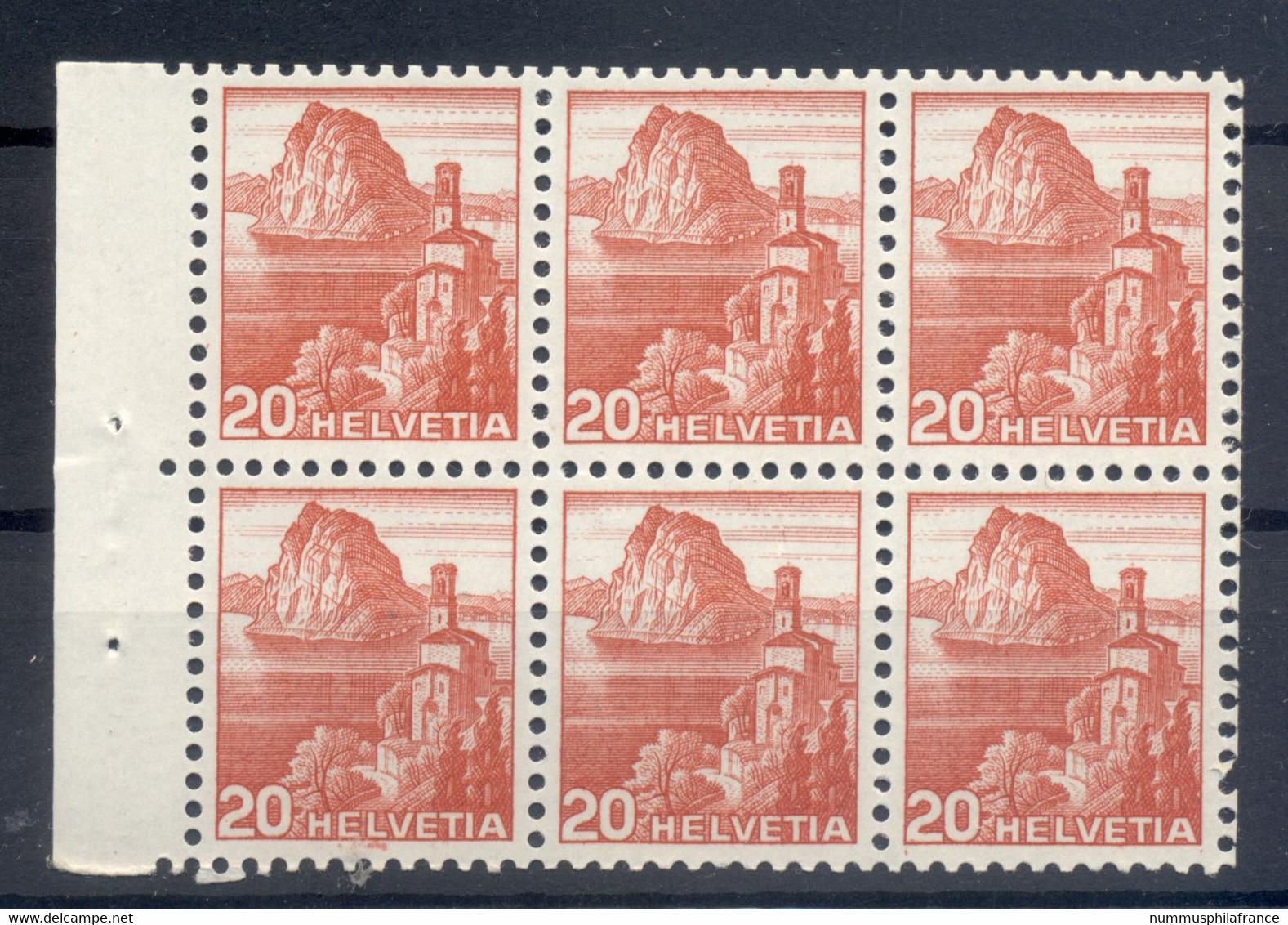Suisse  1938 - Y & T N. 312 - Série Courante (Michel N. HB - 38) - Unused Stamps