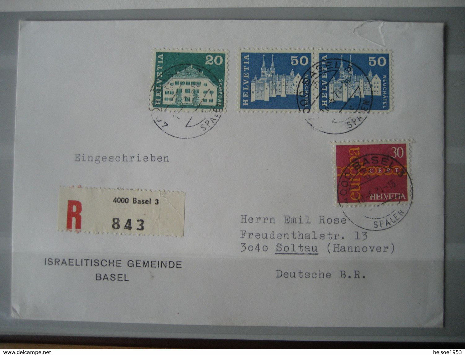 Israel- Sammlung von Briefmarken, Briefe, Karten, Blocks, Kleinbogen, Beschreibungen, Fotos im Safe Album