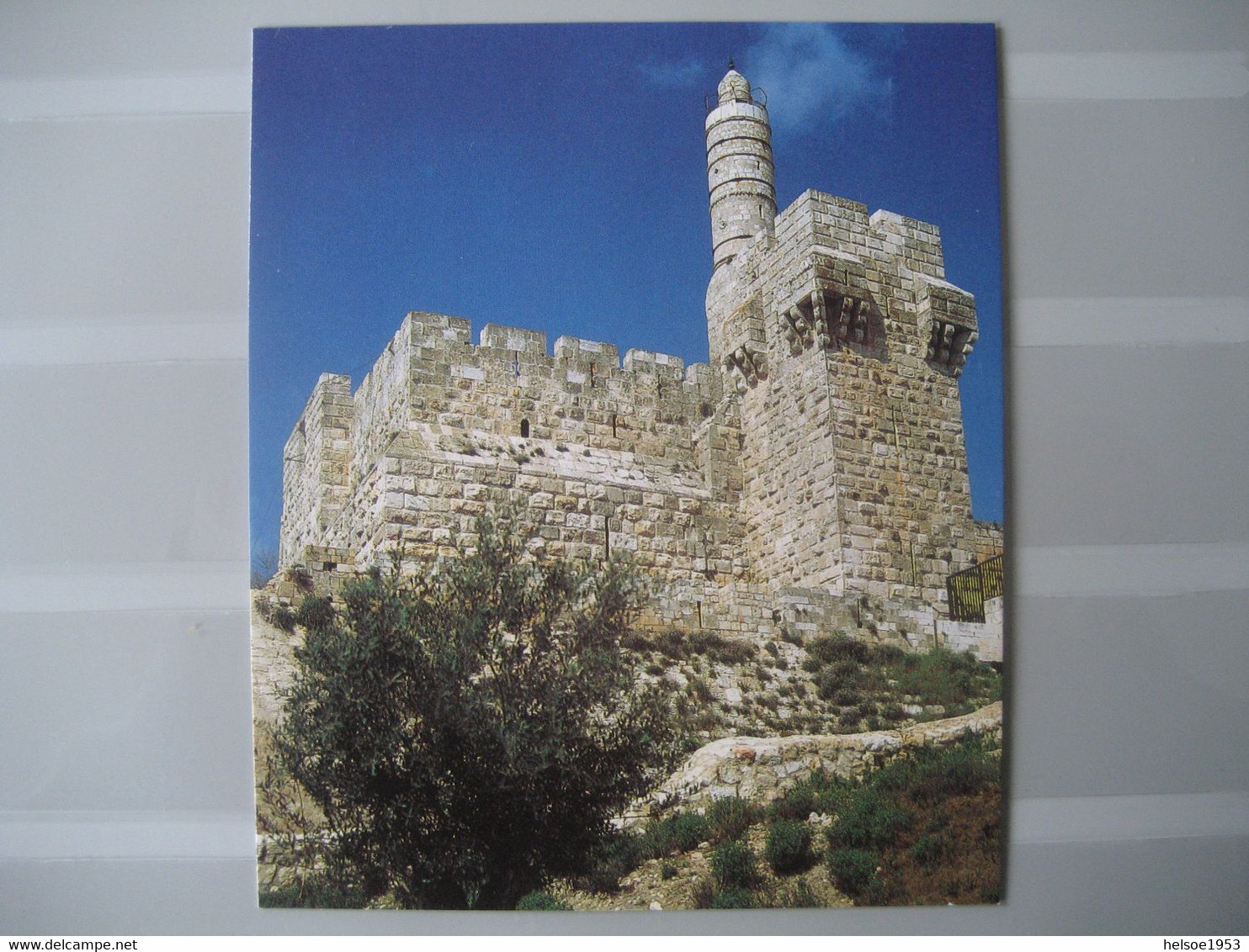 Israel- Sammlung von Briefmarken, Briefe, Karten, Blocks, Kleinbogen, Beschreibungen, Fotos im Safe Album