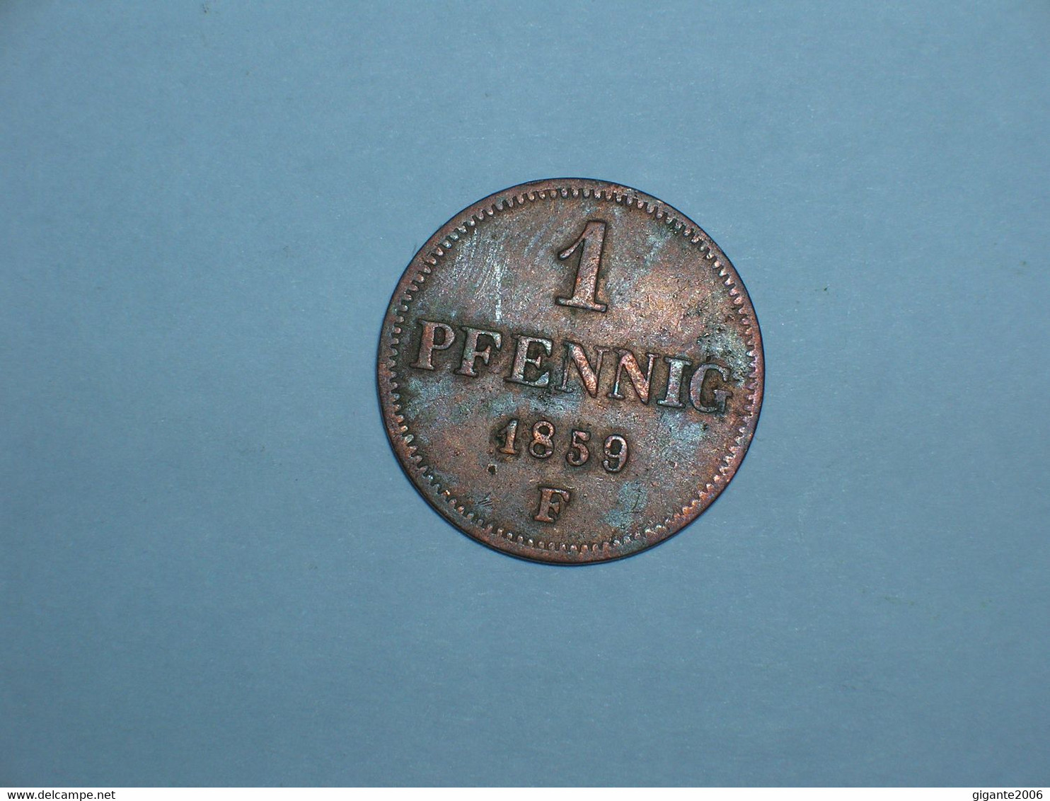 ALEMANIA/SAJONIA 1 PFENNIG 1859 F (4563) - Piccole Monete & Altre Suddivisioni