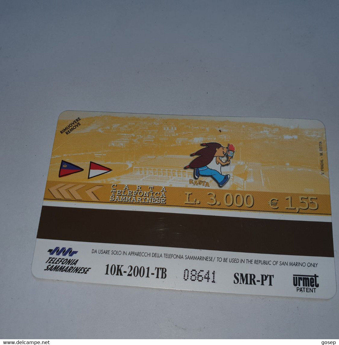 San Marino-(RSM-066)-san-mar-ino-urmet Card-(62)-(08641)-mint Card+1card Prepiad Free - Saint-Marin