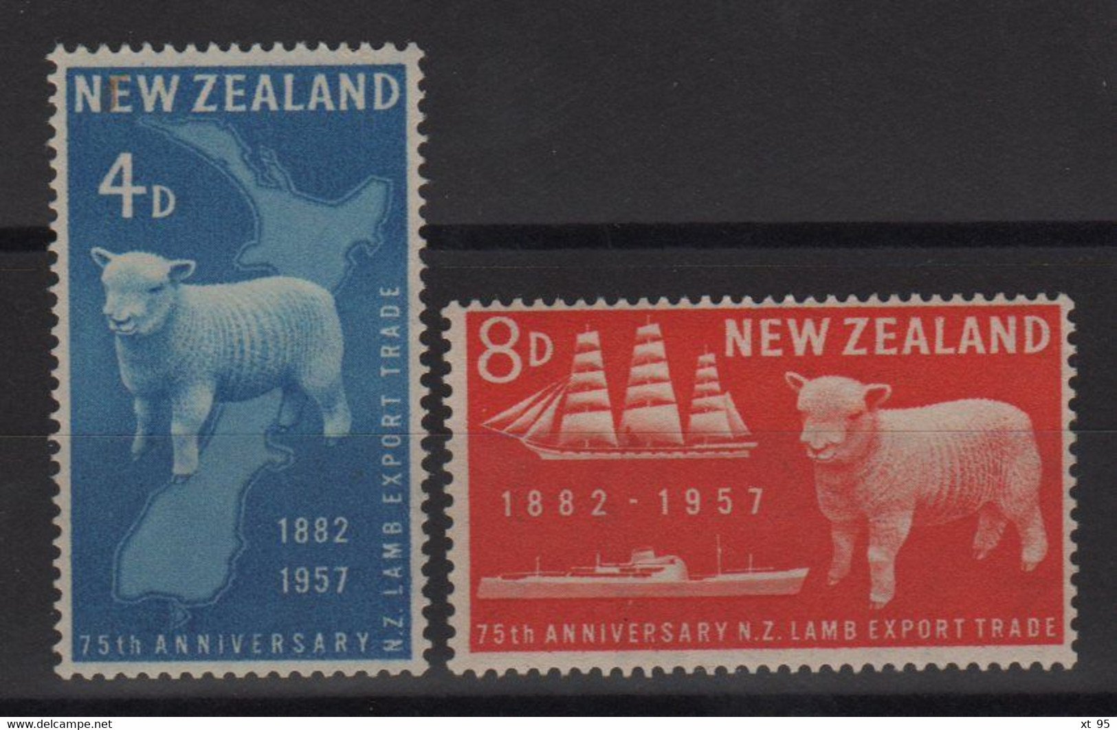 Nouvelle Zelande - N°359 + 360 - Faune - Moutons - Cote 4.75€ - ** Neuf Sans Charniere - Unused Stamps