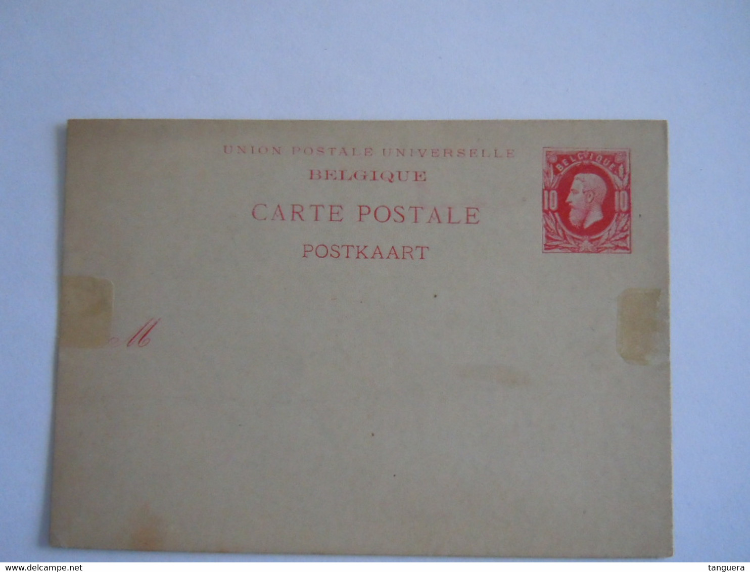 Belgique Entier Carte Briefkaart Leopold II Nr. 18 10 C 1885 - Tarjetas 1871-1909
