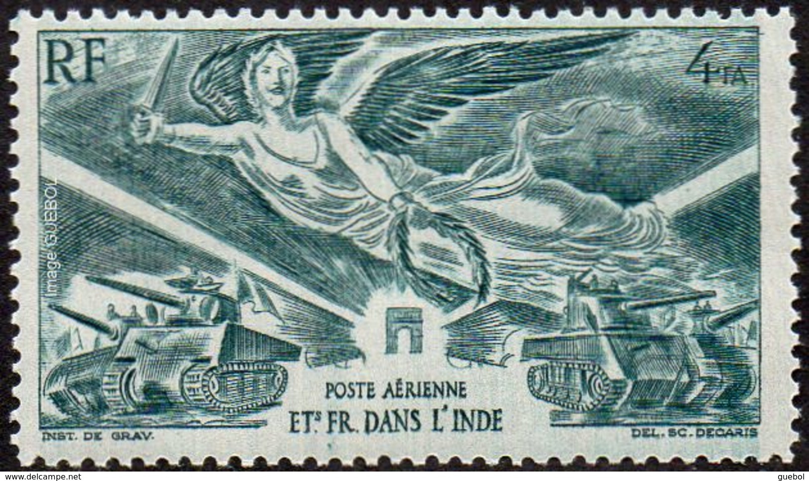 Anniversaire De La Victoire. Détail De La Série Inde N° PA 10 ** - 1946 Anniversaire De La Victoire