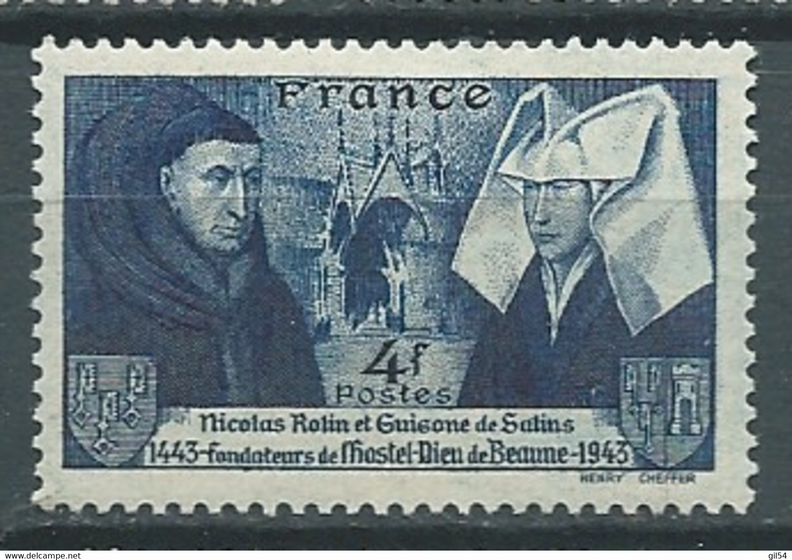 France  Yvert N°  583 *  1 Valeur Neuves Avec  Trace De Charnière  - Pal 5324 - Unused Stamps