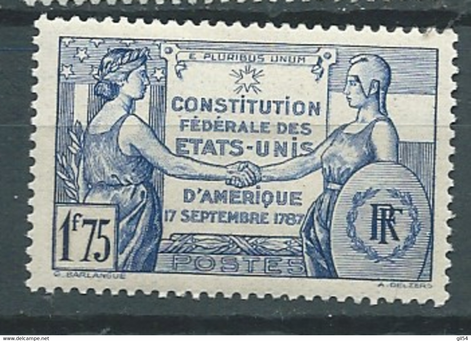 France  Yvert N°  357 *  1 Valeur Neuves Avec  Trace De Charnière  - Pal 5327 - Unused Stamps