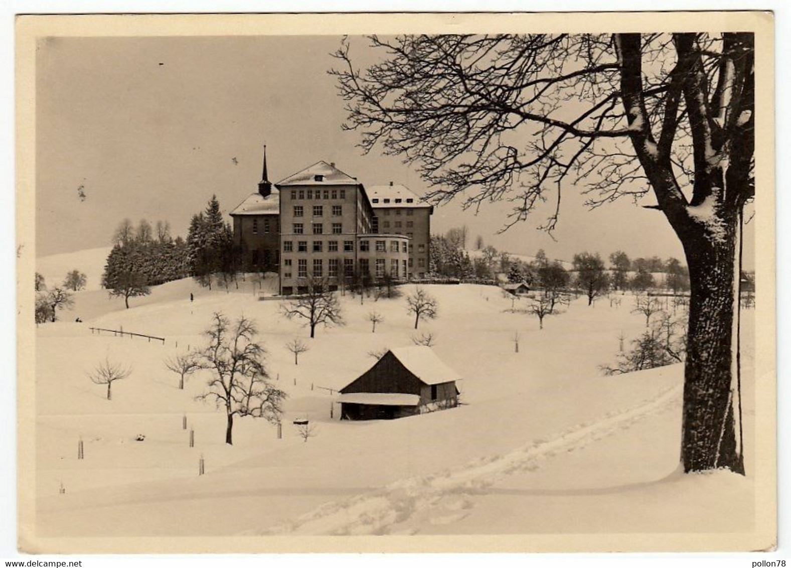 PENSONAT "MARIA VOM BERG" - MENZINGEN - ZUG - 1955 - Vedi Retro - Menzingen