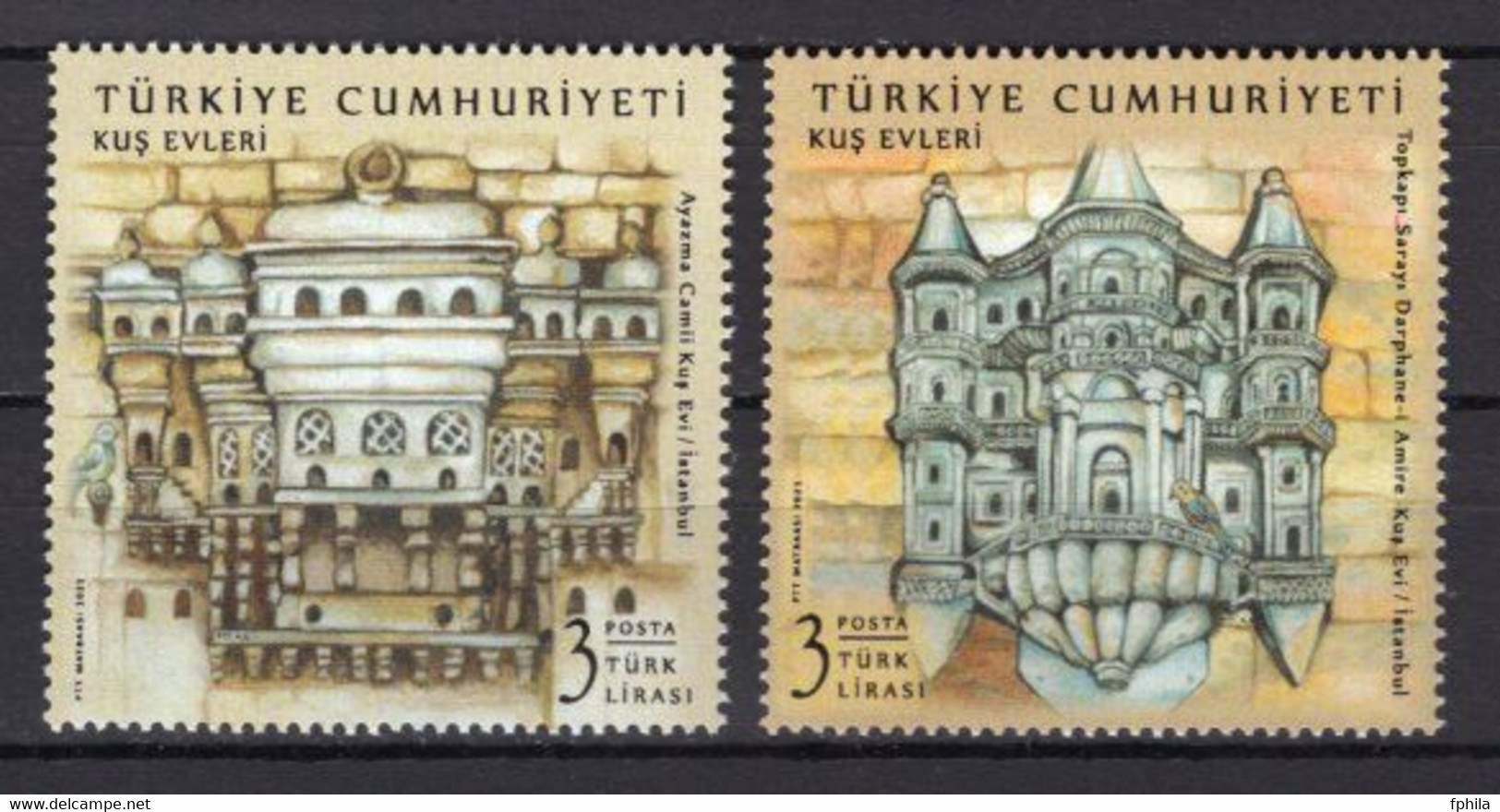 2021 TURKEY BIRDHOUSES MNH ** - Neufs