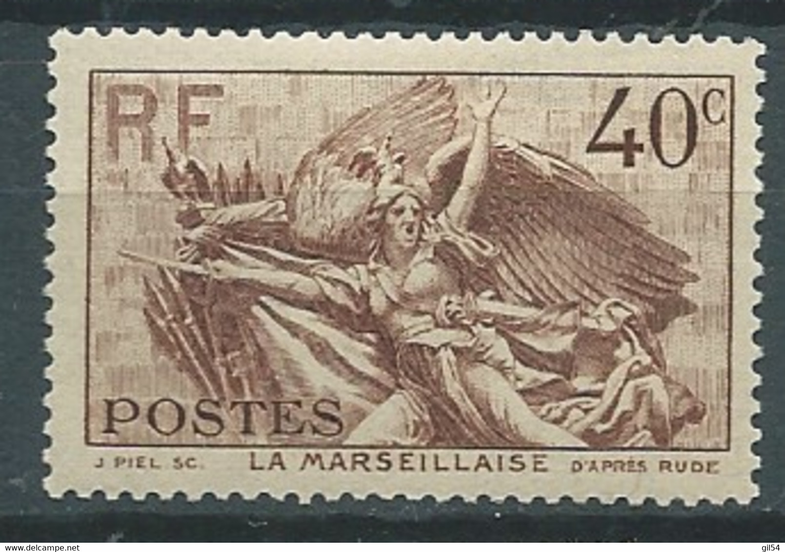 France    Yvert N° 315 *  , 1 Valeurs Neuves Avec Trace De Charnière  - Pal 5424 - Neufs