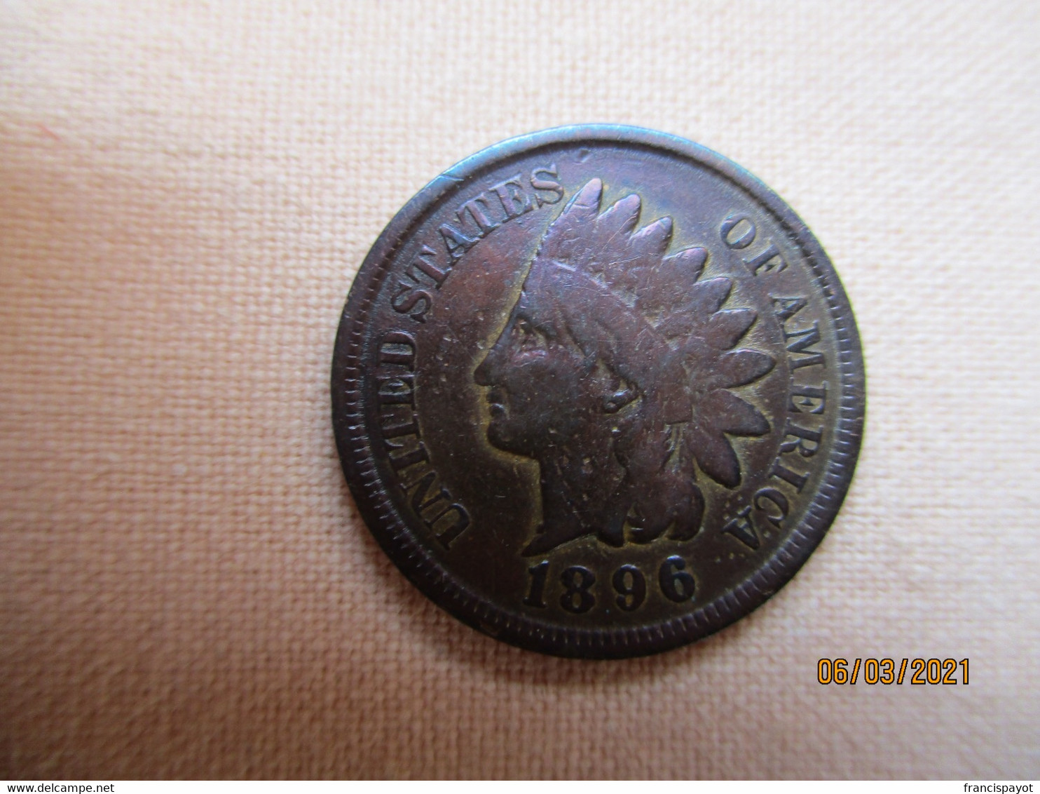 USA 1 Cent 1896 - 1859-1909: Indian Head