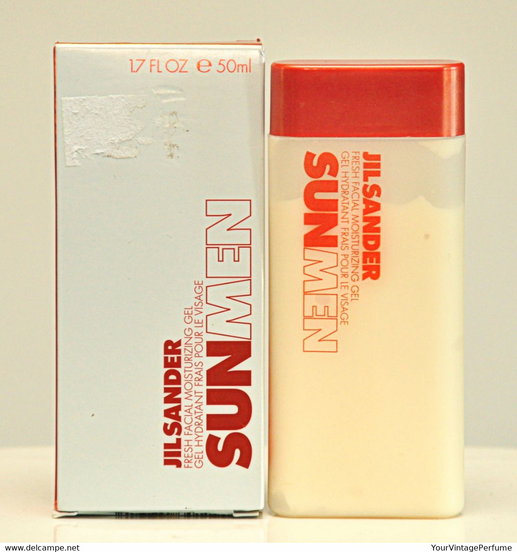 Jil Sander Sun Men Fresh Facial Moisturizing Gel 50ml 1.7 Fl. Oz. Rare Vintage 2002 New - Productos De Belleza