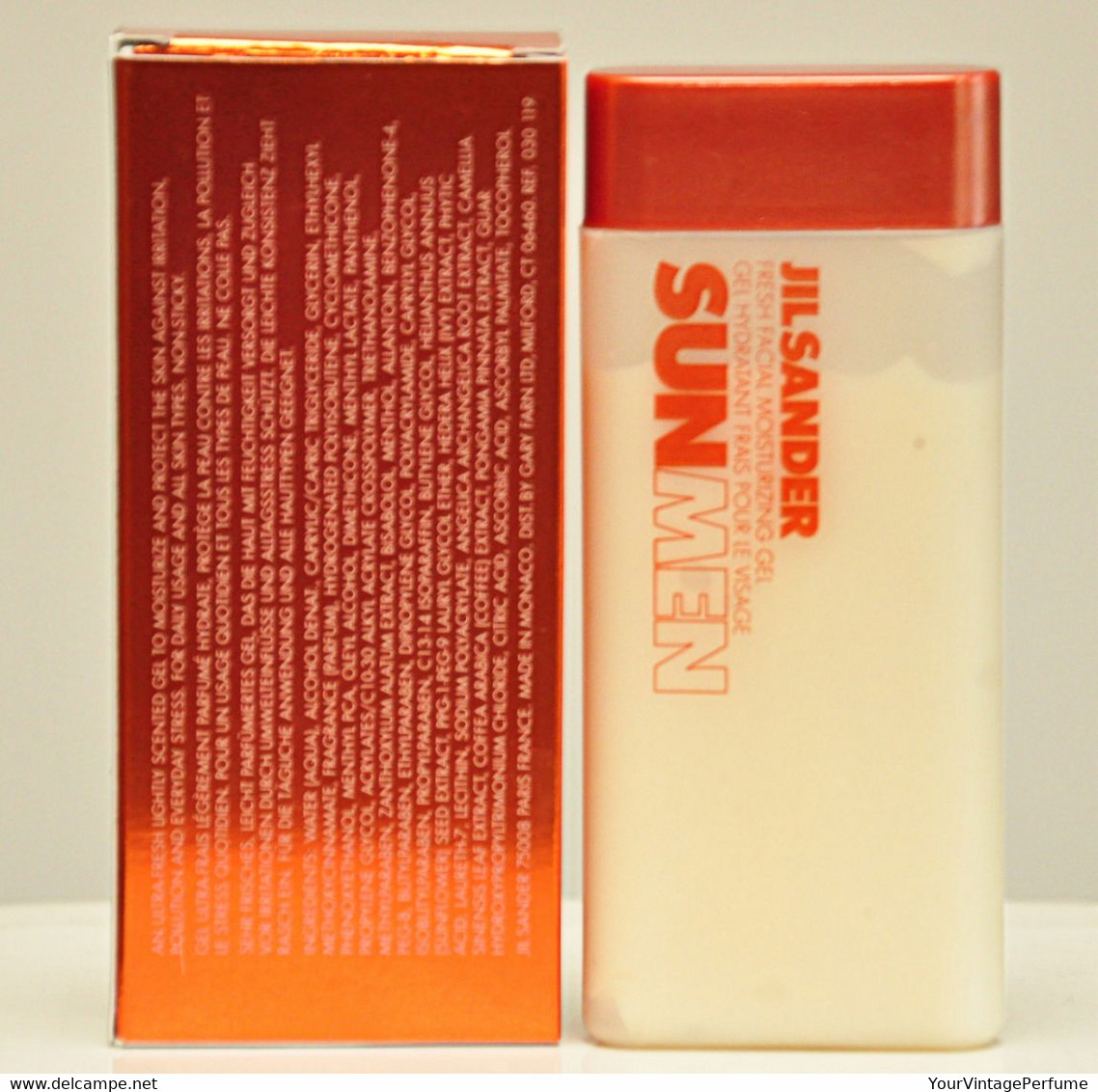 Jil Sander Sun Men Fresh Facial Moisturizing Gel 50ml 1.7 Fl. Oz. Rare Vintage 2002 New - Productos De Belleza