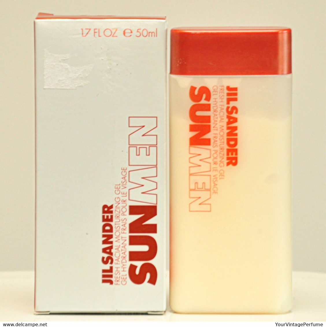 Jil Sander Sun Men Fresh Facial Moisturizing Gel 50ml 1.7 Fl. Oz. Rare Vintage 2002 New - Productos De Belleza