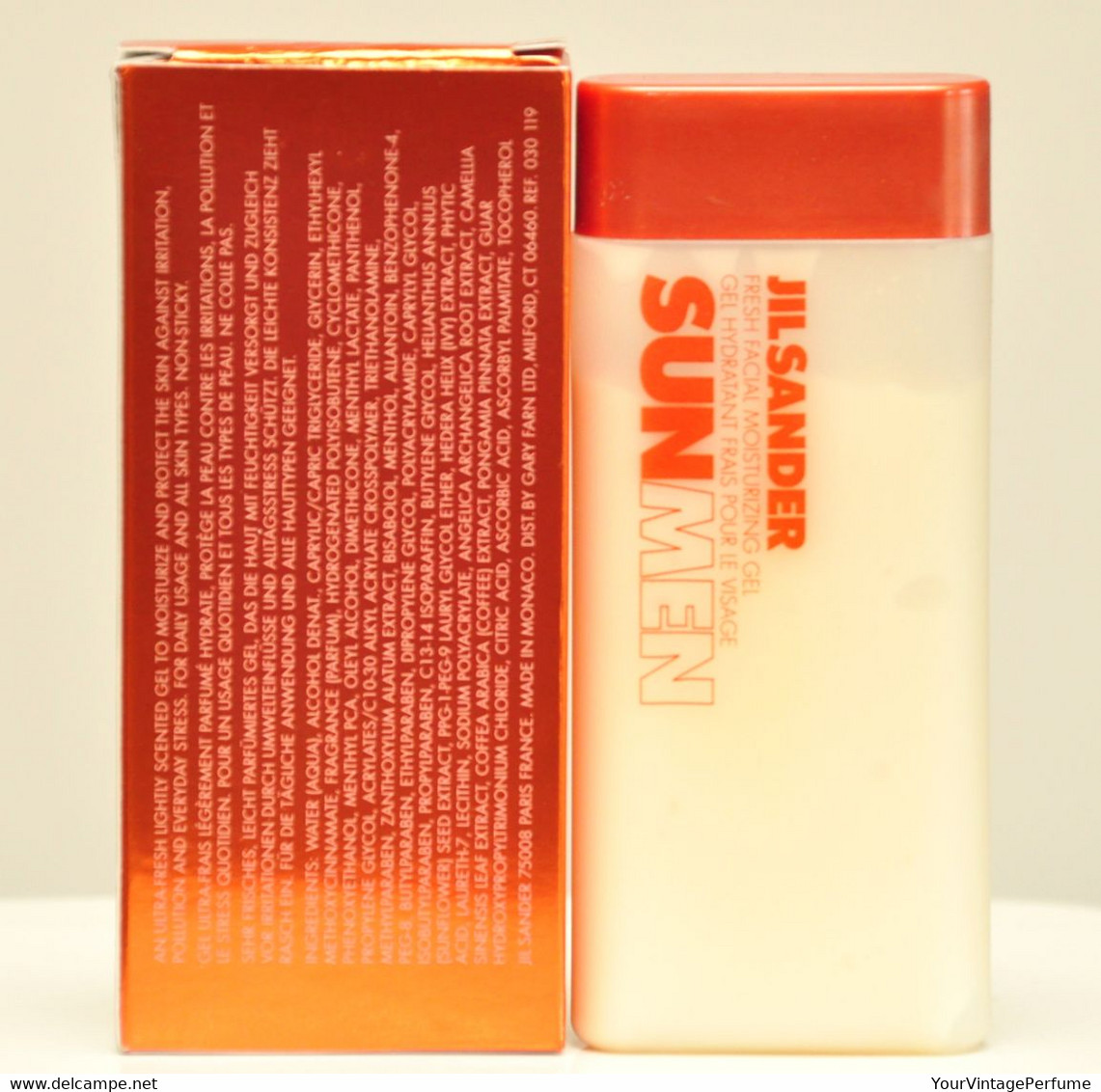 Jil Sander Sun Men Fresh Facial Moisturizing Gel 50ml 1.7 Fl. Oz. Rare Vintage 2002 New - Beauty Products