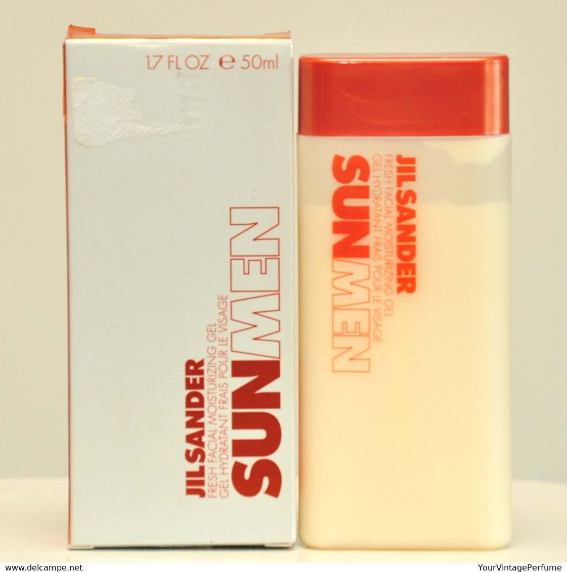 Jil Sander Sun Men Fresh Facial Moisturizing Gel 50ml 1.7 Fl. Oz. Rare Vintage 2002 New