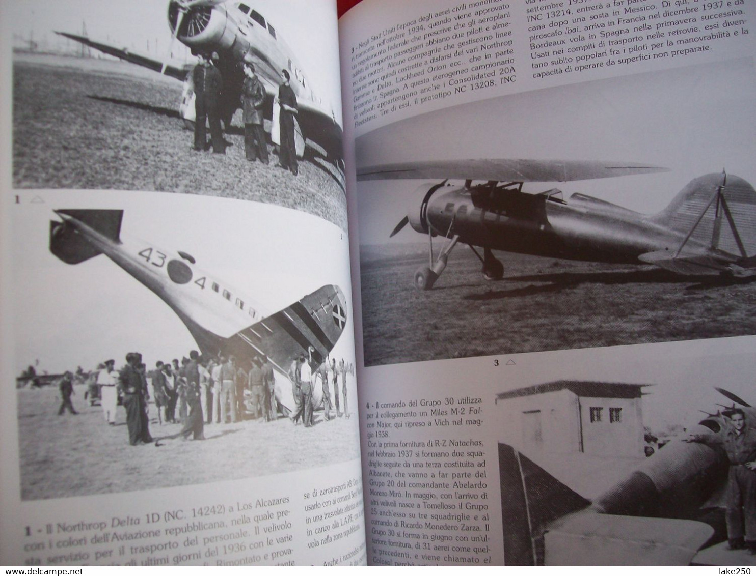 LIBRO - ALI IN SPAGNA  IMMAGINI E STORIA DELLA GUERRA CIVILE 1936/39   AEREI AVIAZIONE AVIATION AIRPLANES - Engines