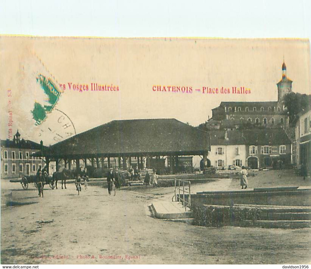 Cpa - Chatenois - Place Des Halles     A305 - Chatenois