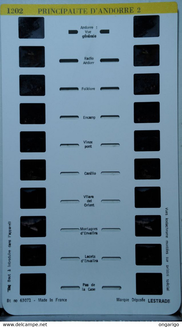 LESTRADE :  1202  PRINCIPAUTE D'ANDORRE  2 - Visionneuses Stéréoscopiques