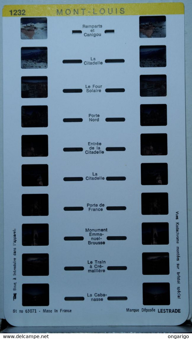 LESTRADE :  1232     MONT - LOUIS - Visionneuses Stéréoscopiques