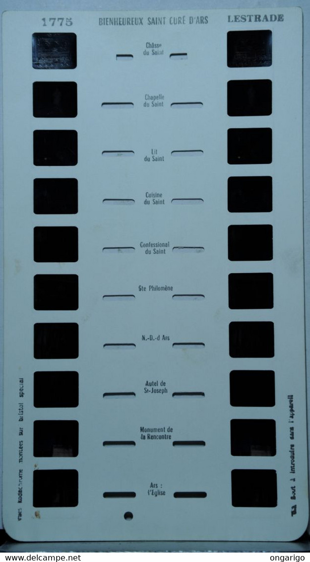 LESTRADE :     BIENHEUREUX SAINT CURÉ D'ARS - Visionneuses Stéréoscopiques