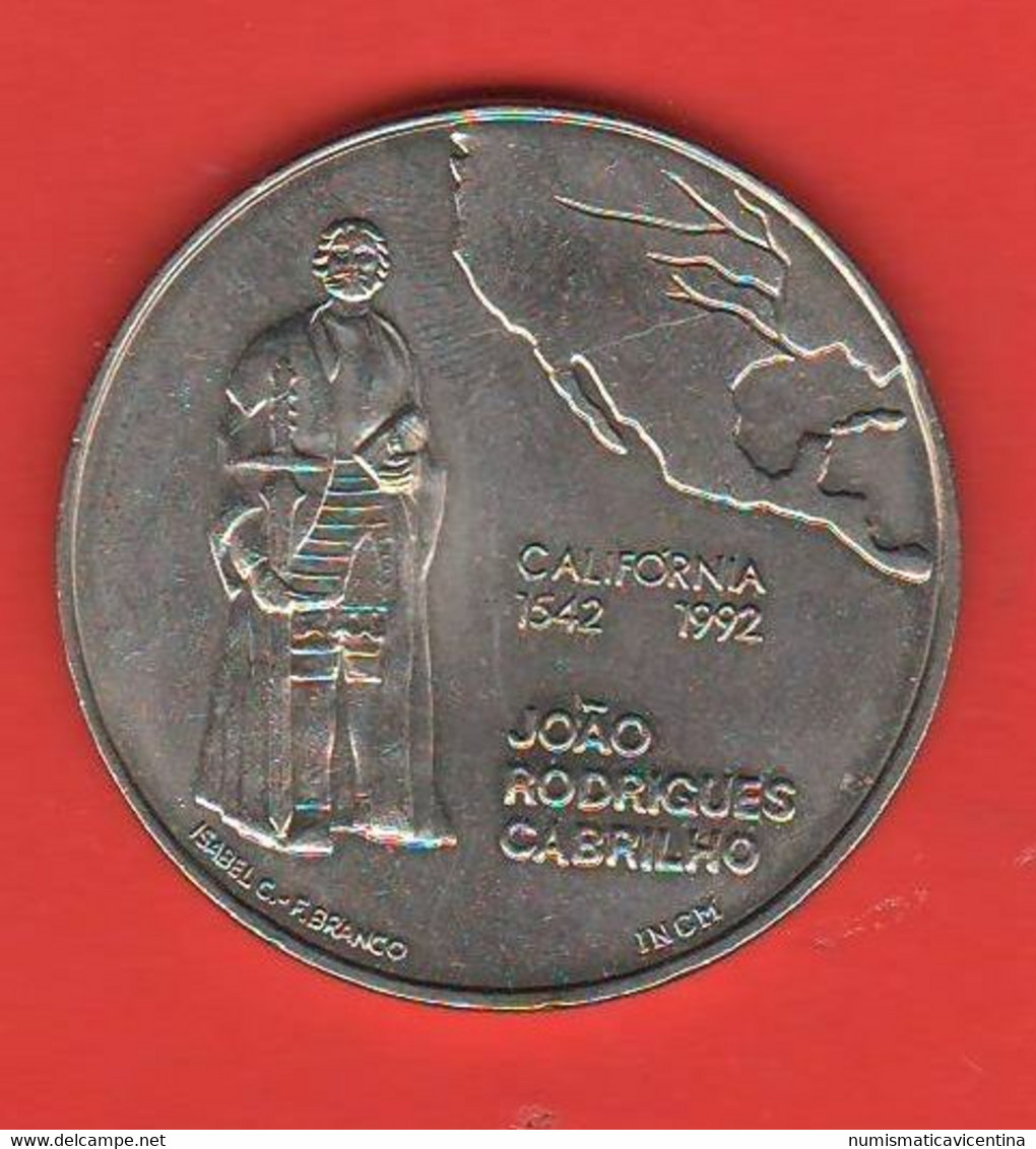 Portogallo 200 Escudos 1992 Portugal Rodrigues Cabrilmo Nikel Coin - Portugal