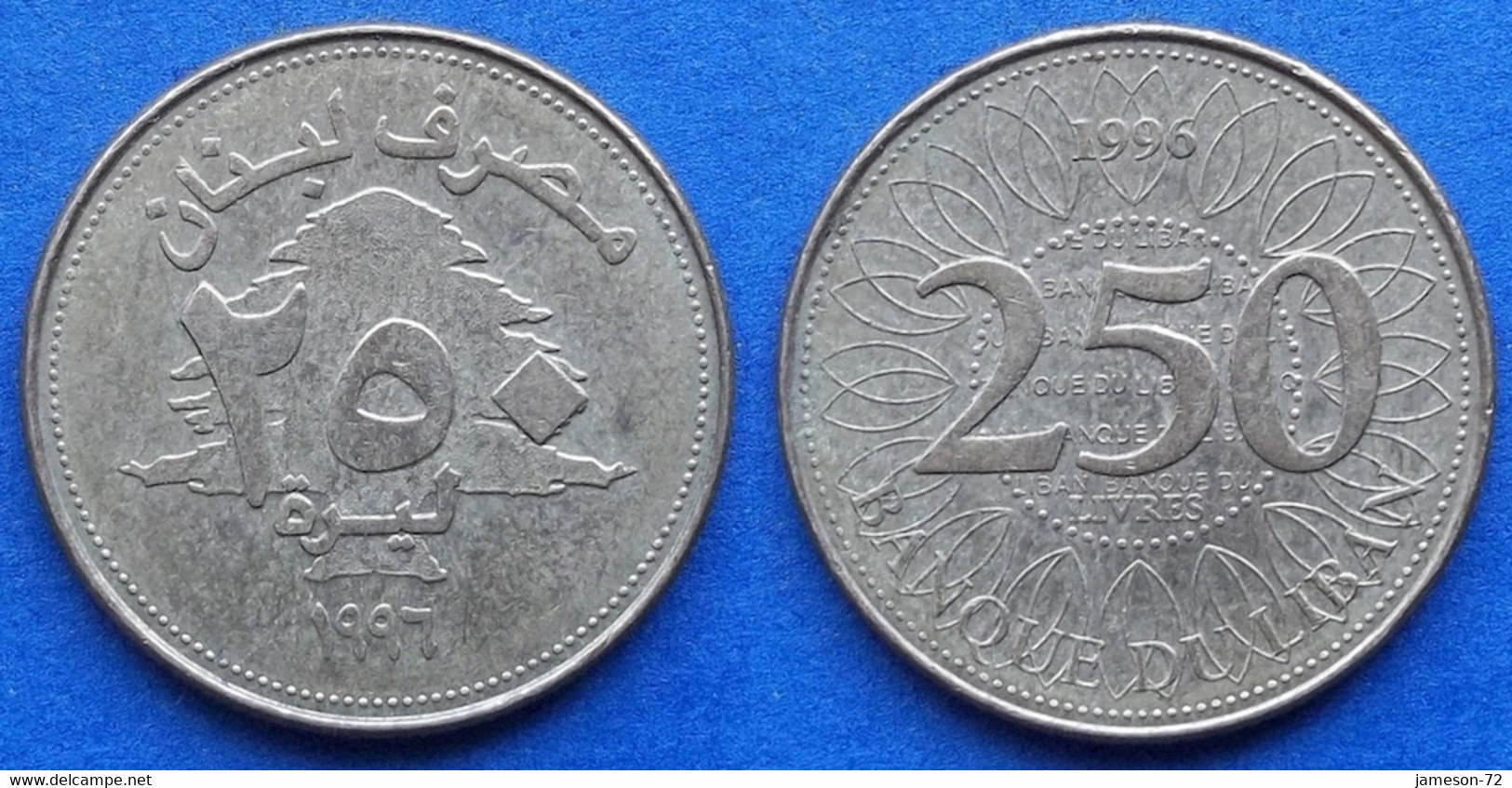 LEBANON - 250 Livres 1996 KM# 36 Independent Republic - Edelweiss Coins - Liban