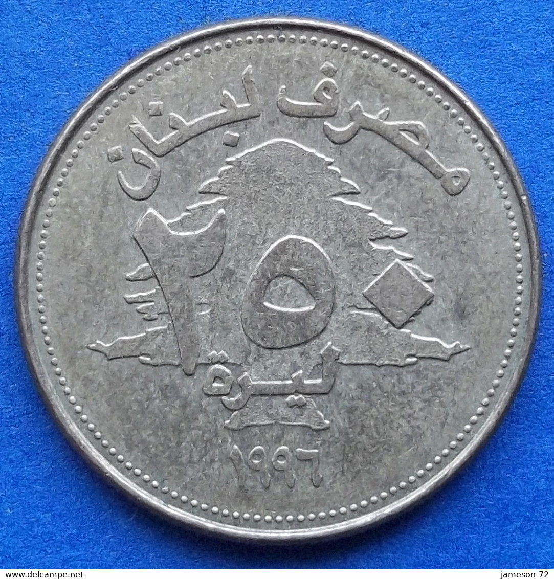 LEBANON - 250 Livres 1996 KM# 36 Independent Republic - Edelweiss Coins - Líbano